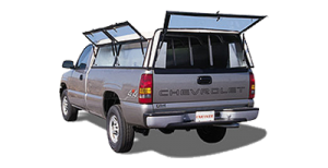 Commercial Truck Topper on Gray Truck