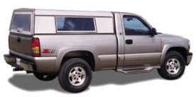 Gray Truck with Aluminum Topper